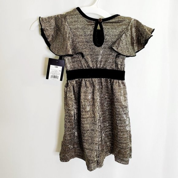 Art Class Metallic Gold Romper - Picture 3 of 4